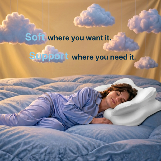 A pillow that adapts as you move.